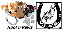 hoof n paws & vewrsedale equine logo